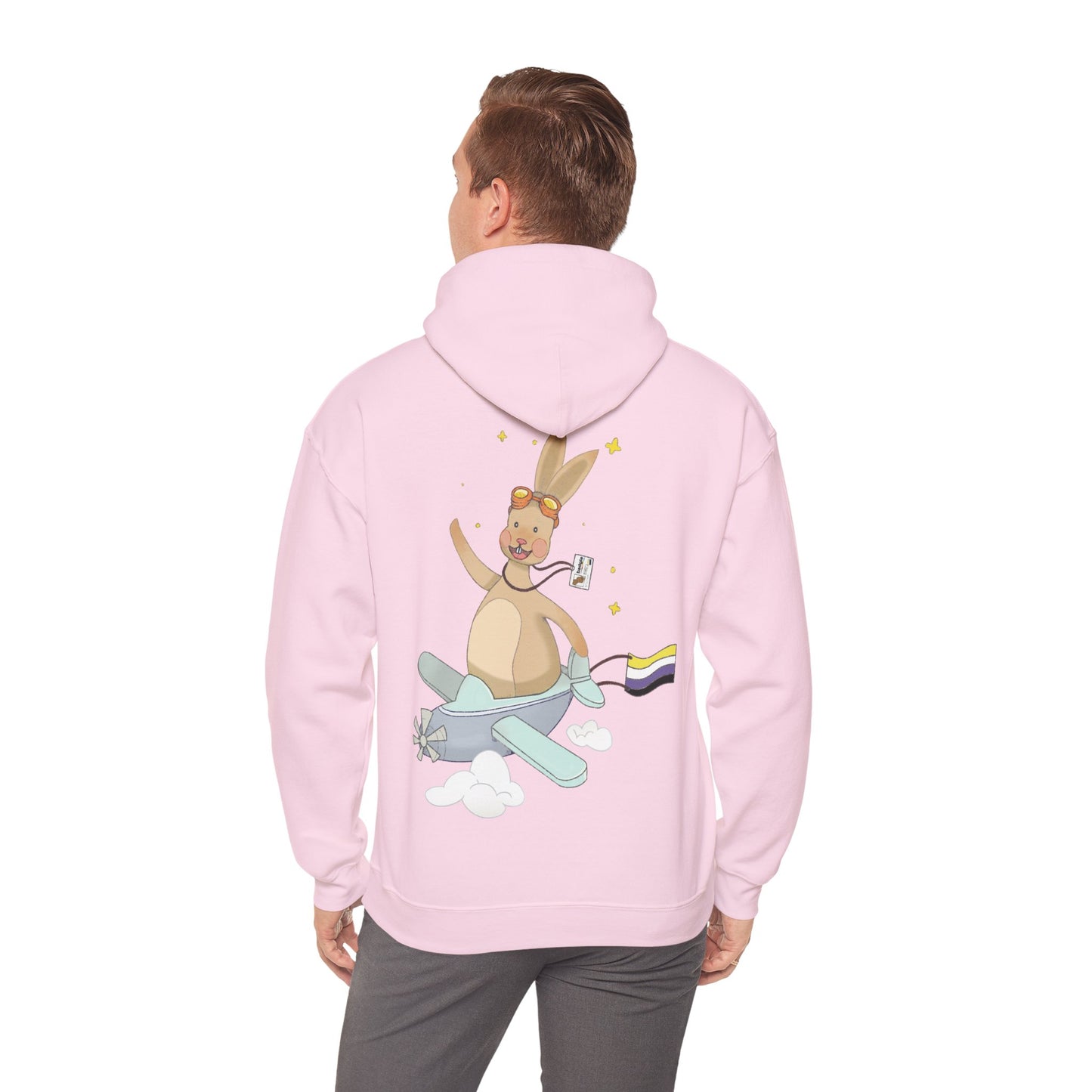 Badgie Hoodie -  Nonbinary Rabbit "Rex"