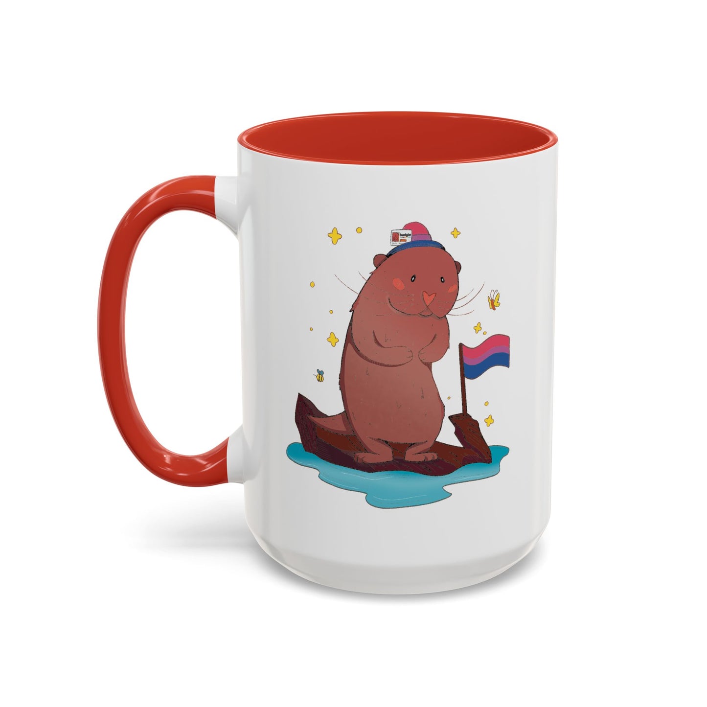 Badgie Ceramic Coffee Mug - Bi Otter “River”