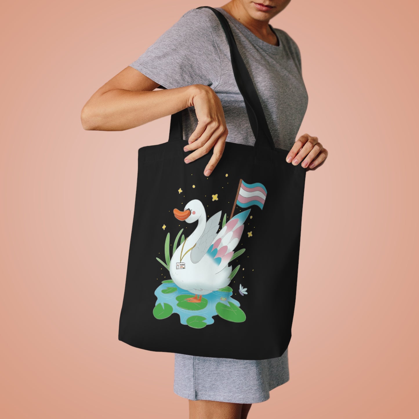 Badgie Tote Bag - Trans Swan "Tundra"