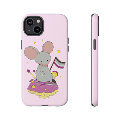 Badgie iPhone Case - Asexual Mouse "Roan"