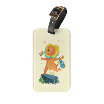 Badgie Luggage Tag - Pansexual Lion "Barb"