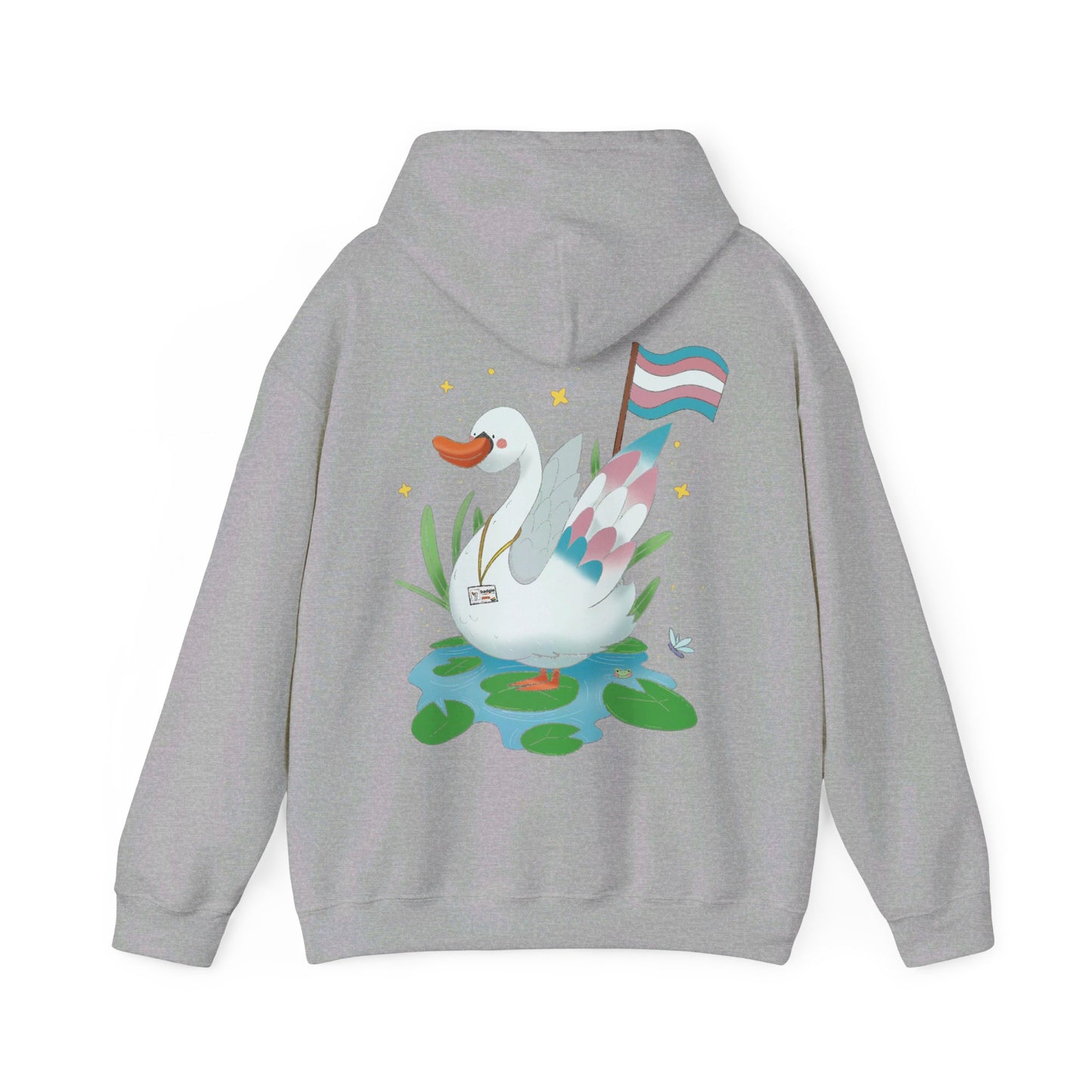 Badgie Hoodie - Trans Swan "Tundra"