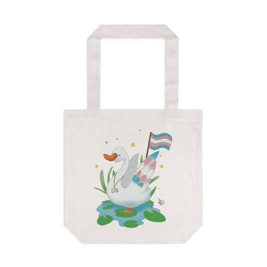 Badgie Tote Bag - Trans Swan "Tundra"