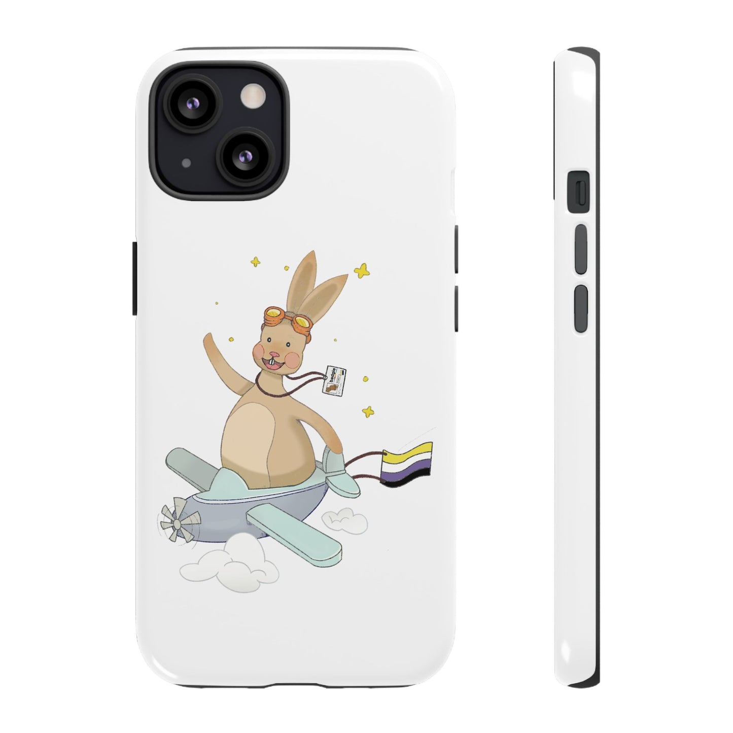 Badgie iPhone Case - Nonbinary Rabbit "Rex"