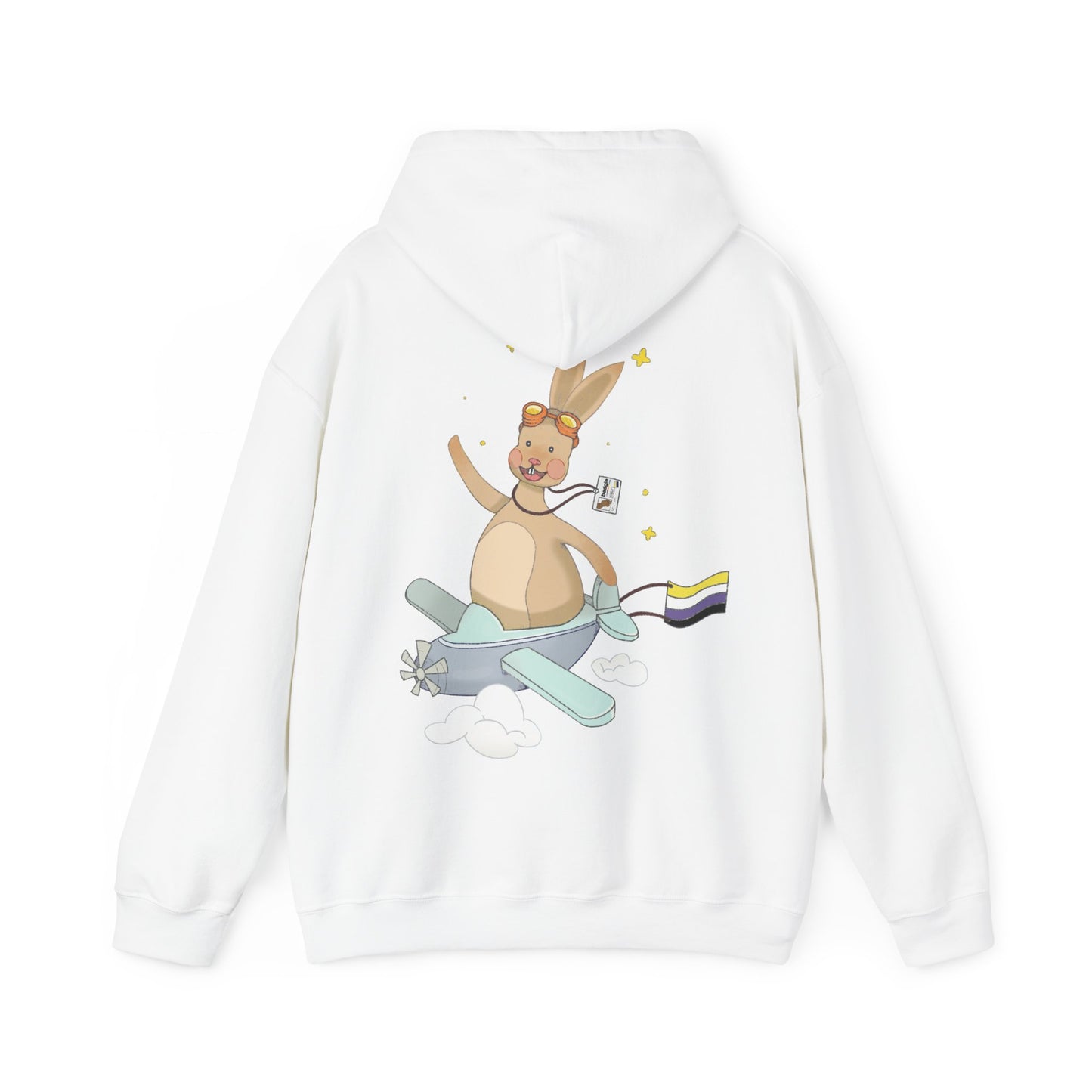 Badgie Hoodie -  Nonbinary Rabbit "Rex"