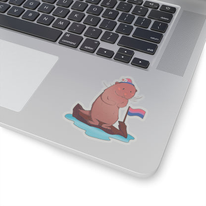 Kiss-Cut Stickers - Bisexual Otter "River"