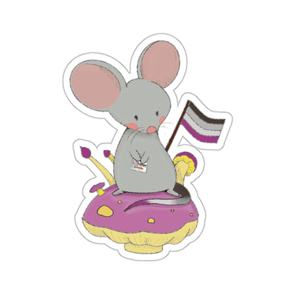 Kiss-Cut Stickers - Asexual Mouse "Roan"