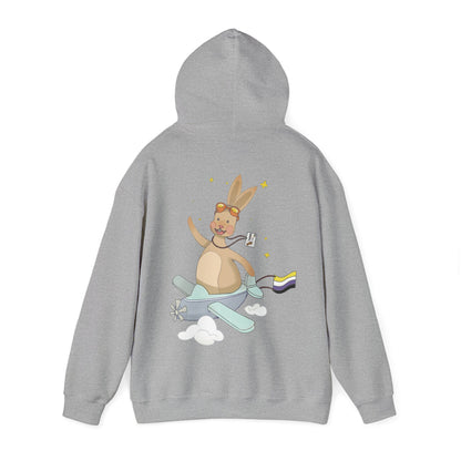 Badgie Hoodie -  Nonbinary Rabbit "Rex"