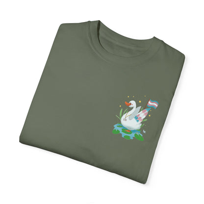 Badgie T-Shirt  - Trans Swan “Tundra”