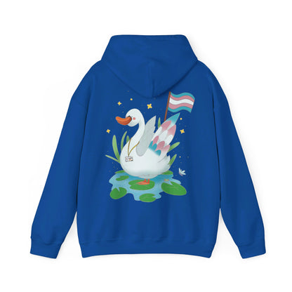 Badgie Hoodie - Trans Swan "Tundra"