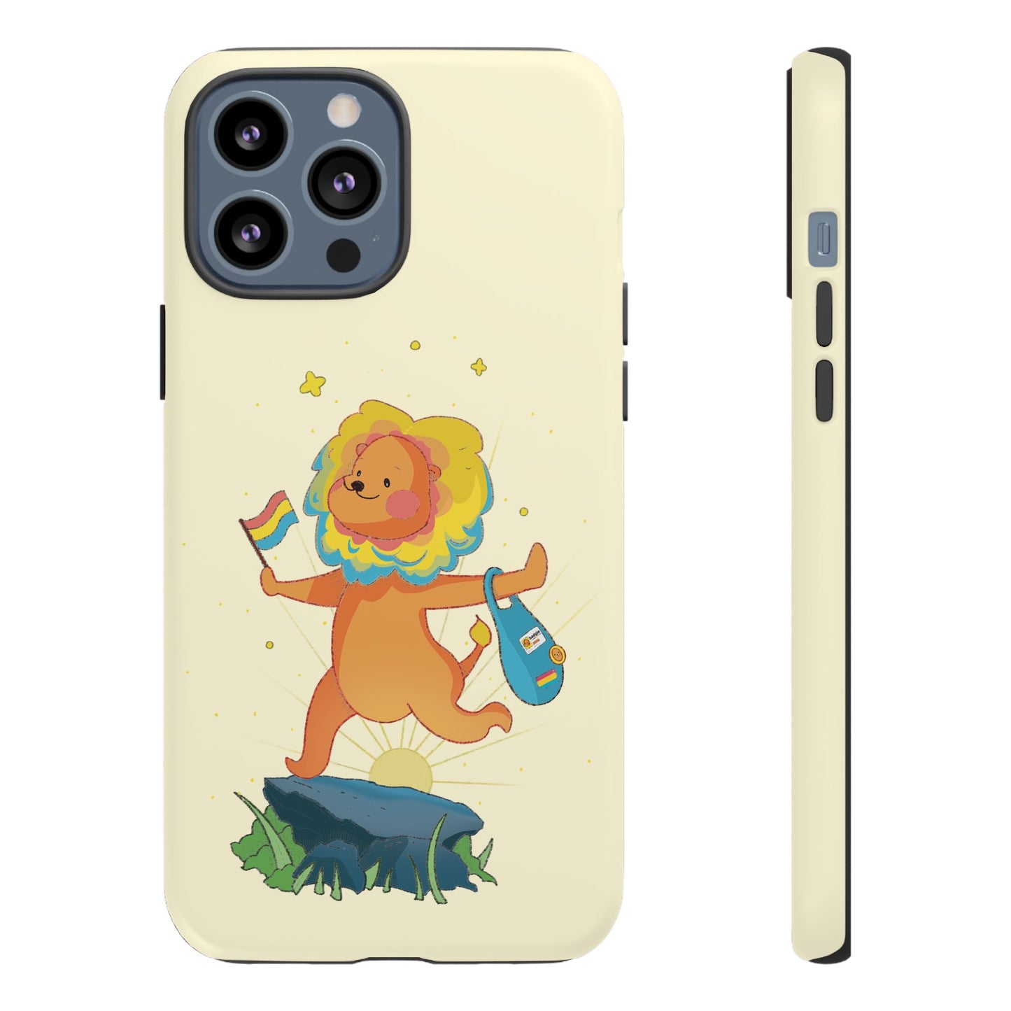 Badgie iPhone Case - Pansexual Lion "Barb"