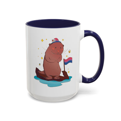 Badgie Ceramic Coffee Mug - Bi Otter “River”