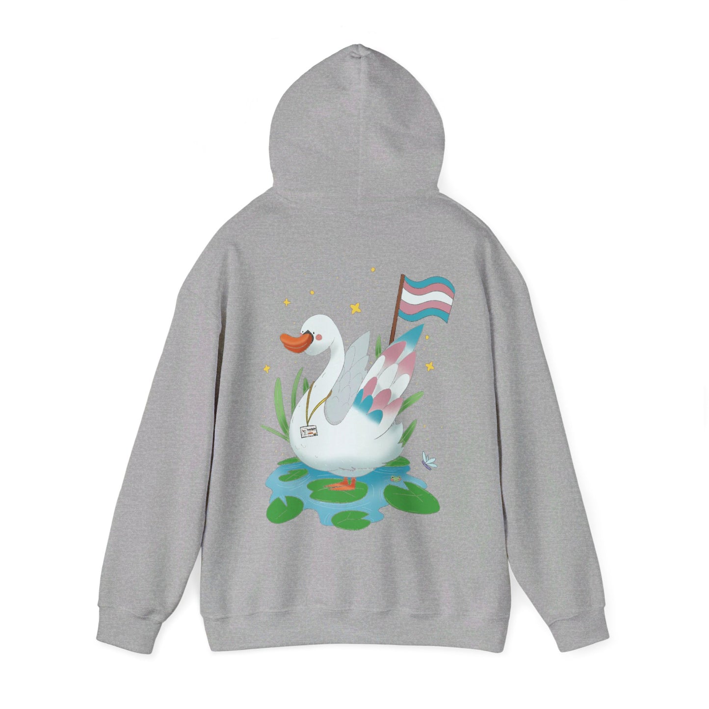 Badgie Hoodie - Trans Swan "Tundra"