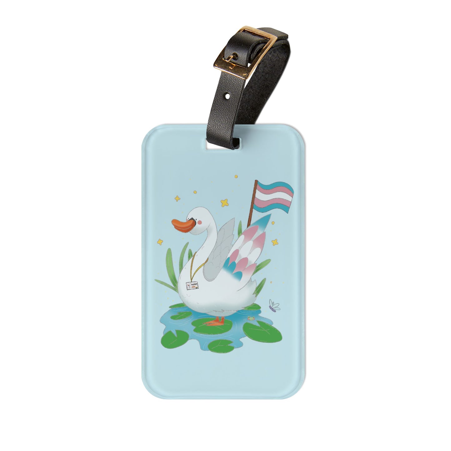 Badgie Luggage Tag - Trans Swan "Tundra"