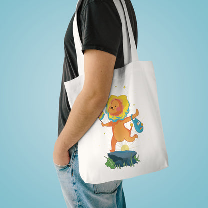 Badgie Tote Bag - Pansexual Lion “Barb”