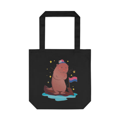 Badgie Tote Bag - Bisexual Otter "River"