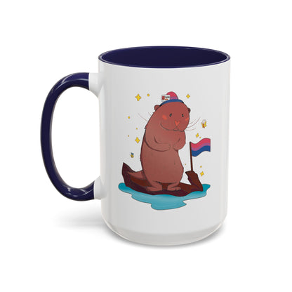 Badgie Ceramic Coffee Mug - Bi Otter “River”