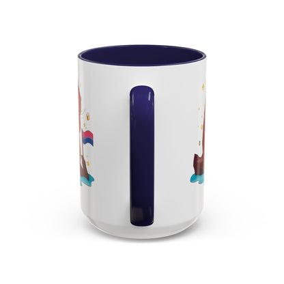 Badgie Ceramic Coffee Mug - Bi Otter “River”