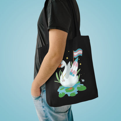 Badgie Tote Bag - Trans Swan "Tundra"