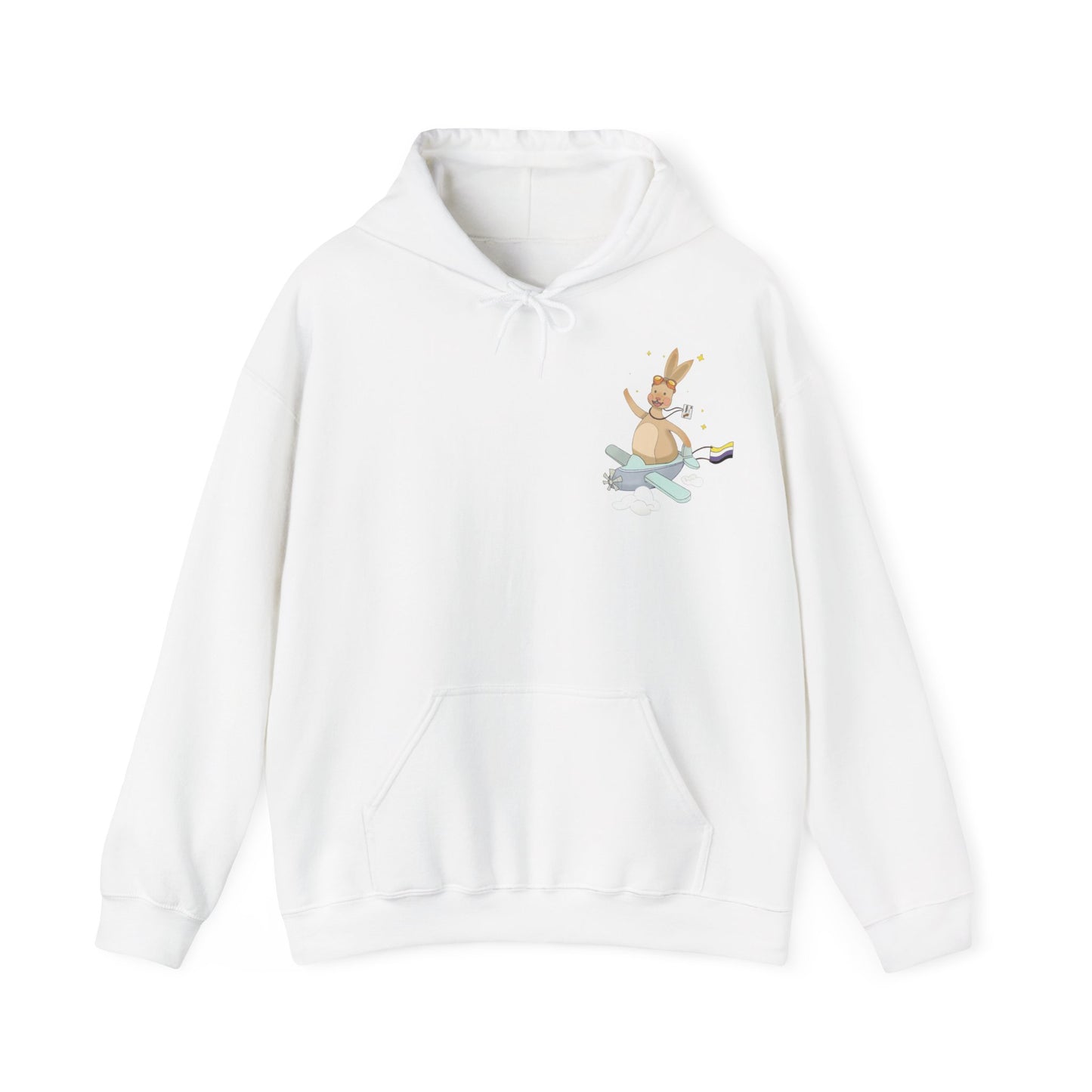 Badgie Hoodie -  Nonbinary Rabbit "Rex"