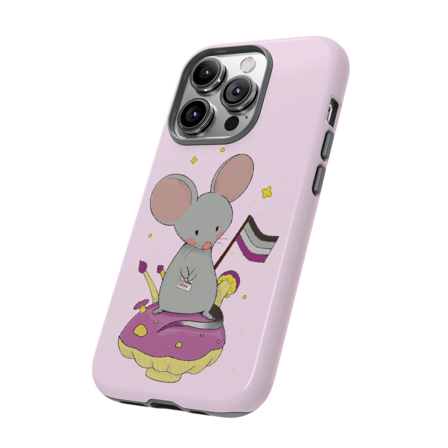 Badgie iPhone Case - Asexual Mouse "Roan"