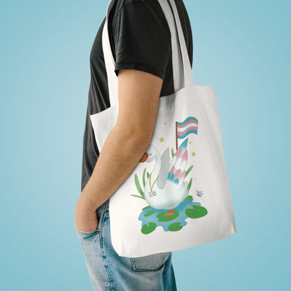 Badgie Tote Bag - Trans Swan "Tundra"