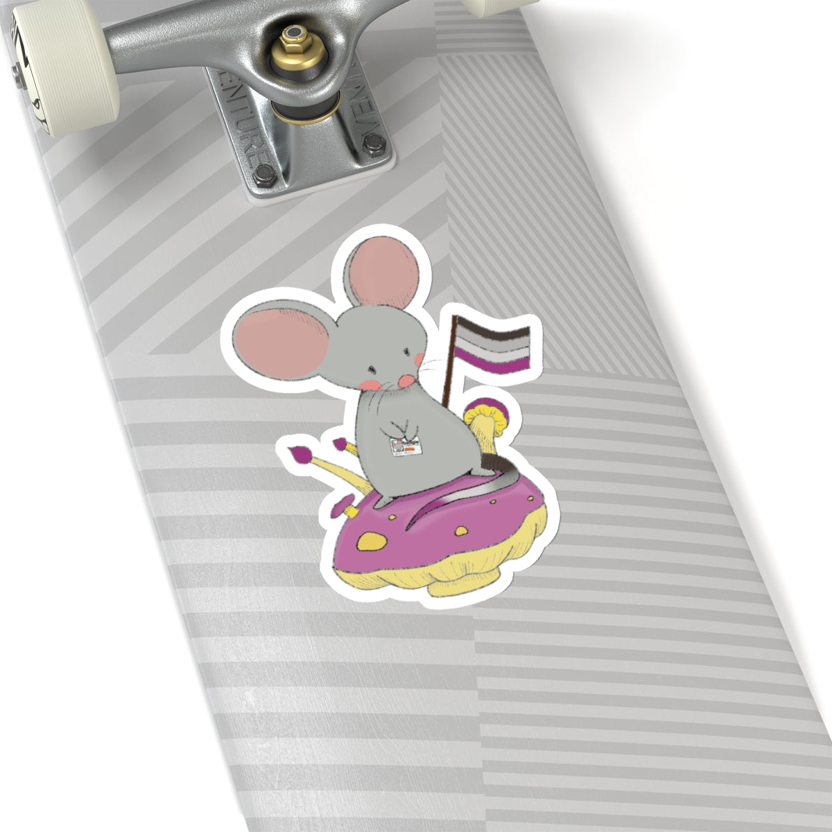 Kiss-Cut Stickers - Asexual Mouse "Roan"