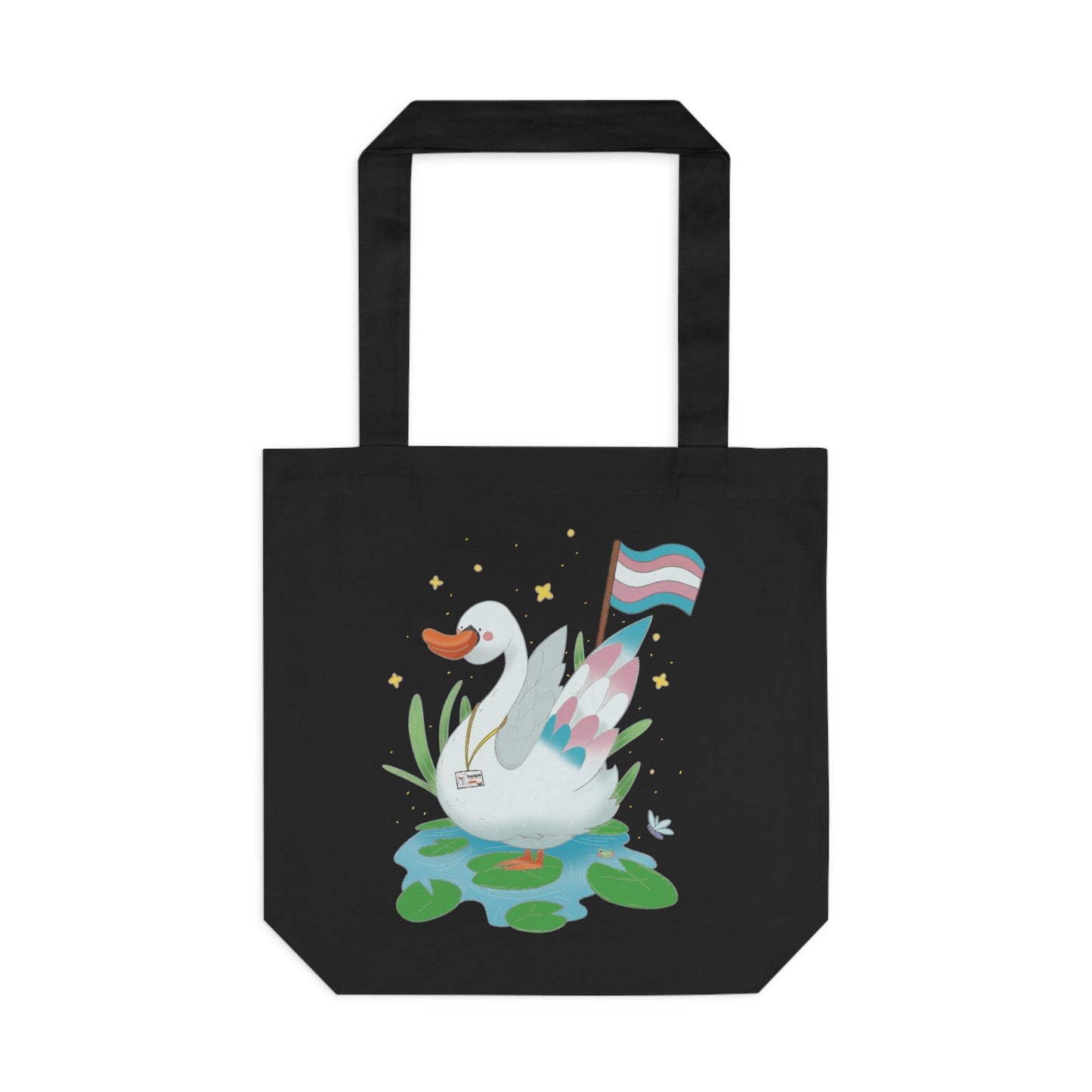 Badgie Tote Bag - Trans Swan "Tundra"