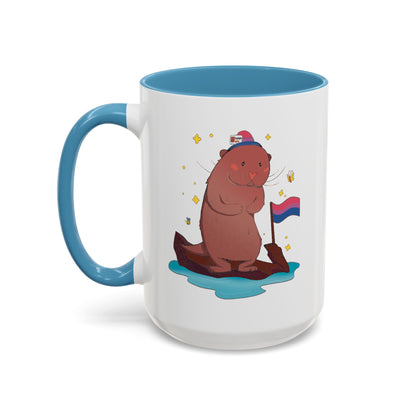 Badgie Ceramic Coffee Mug - Bi Otter “River”