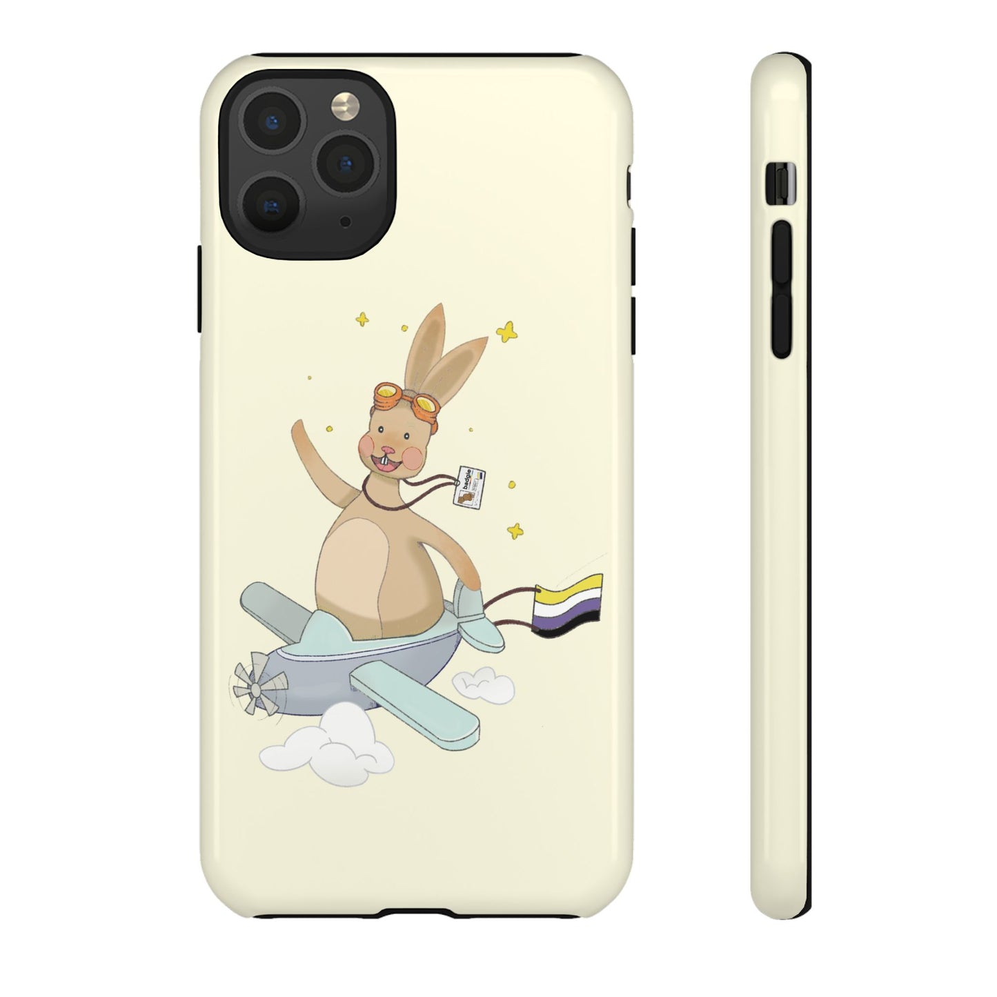 Badgie iPhone Case - Nonbinary Rabbit "Rex"