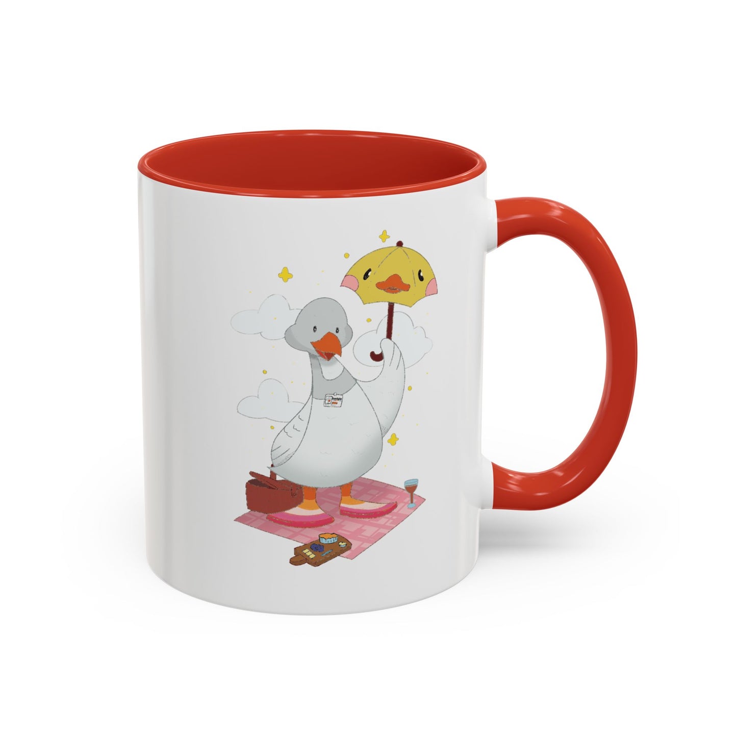 Badgie Ceramic Coffee Mug - Lesbian Goose “Tula”