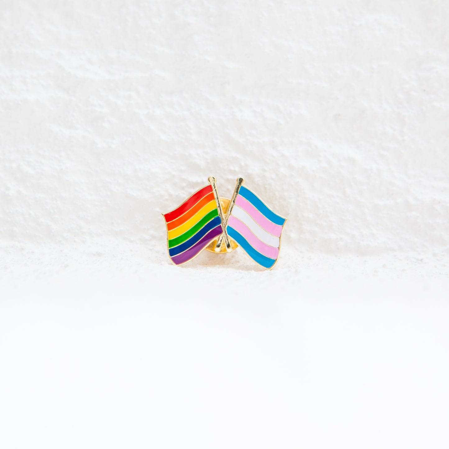 Pride + Trans Flag Pin - Badgie