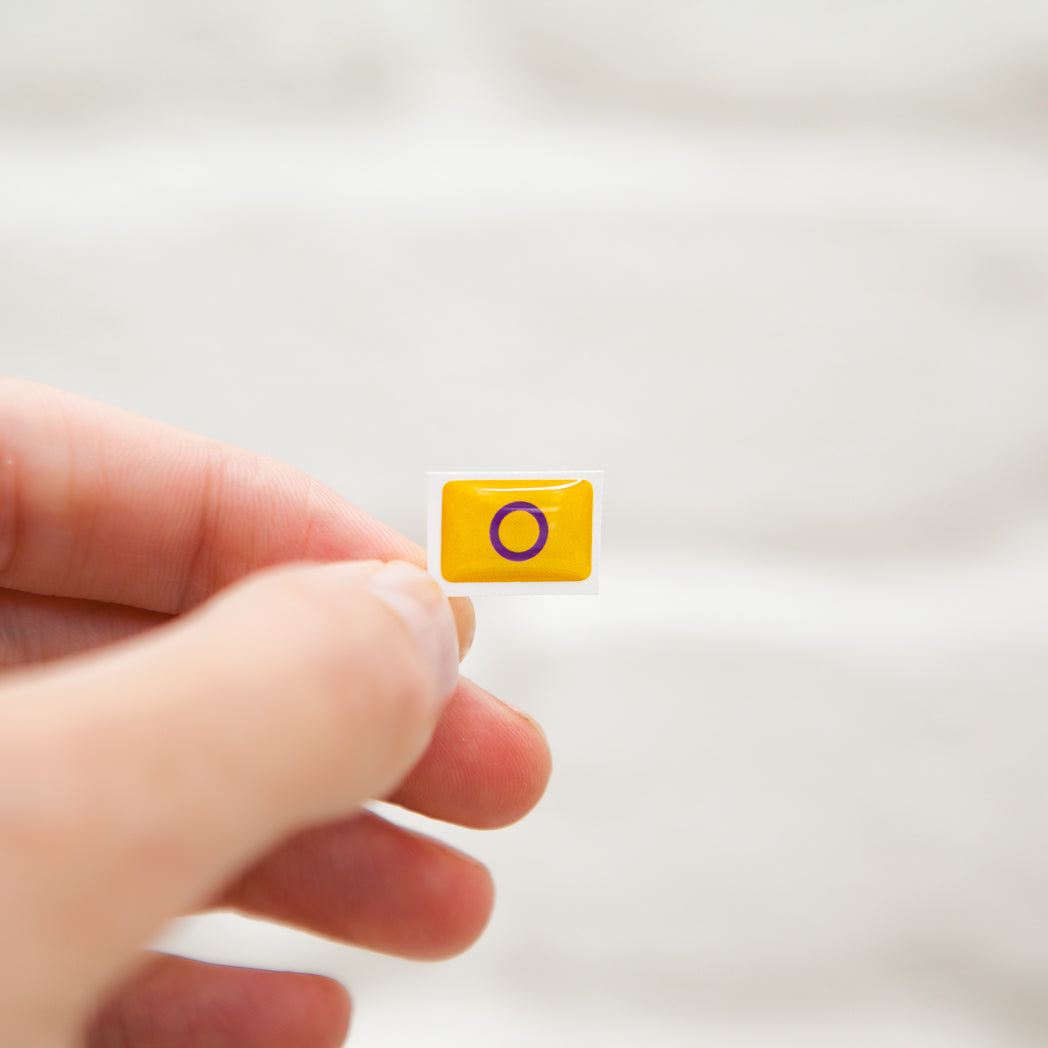 Badgie Intersex Flag Sticker - Badgie