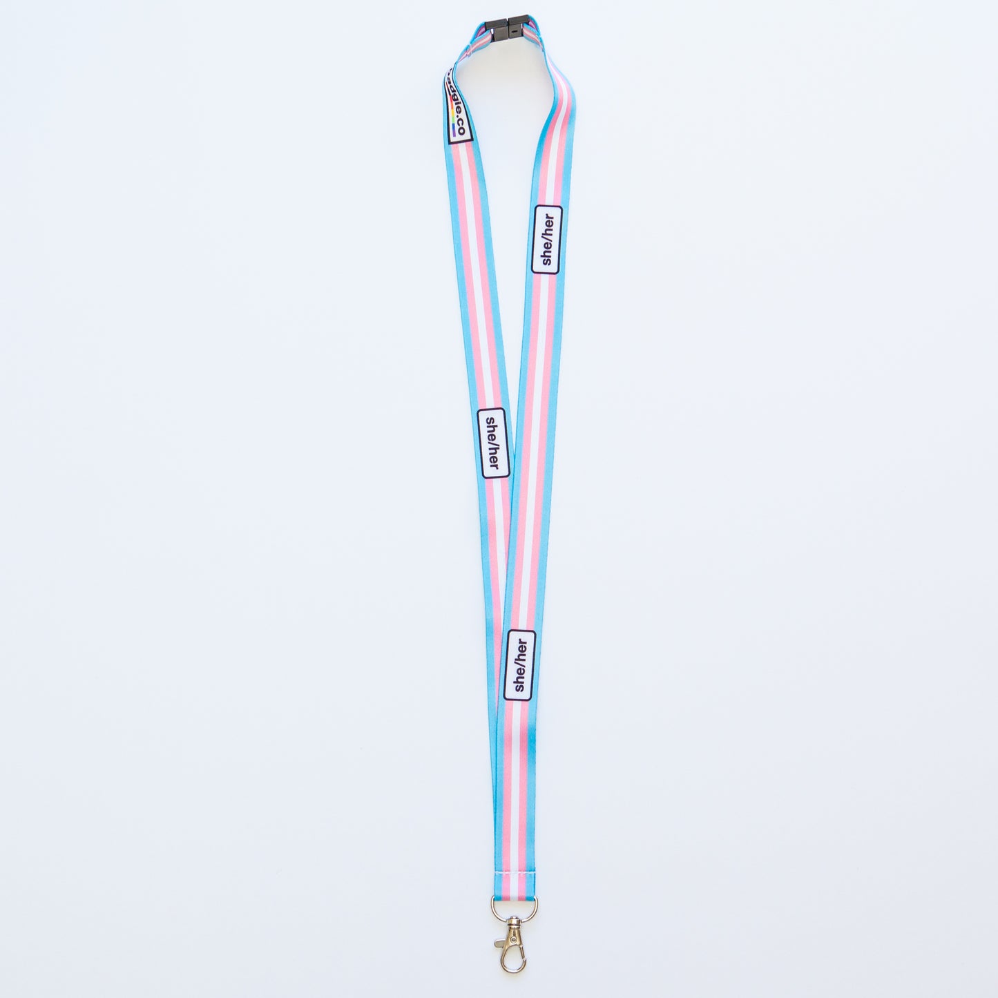 Badgie Trans Pronoun Lanyards - Badgie