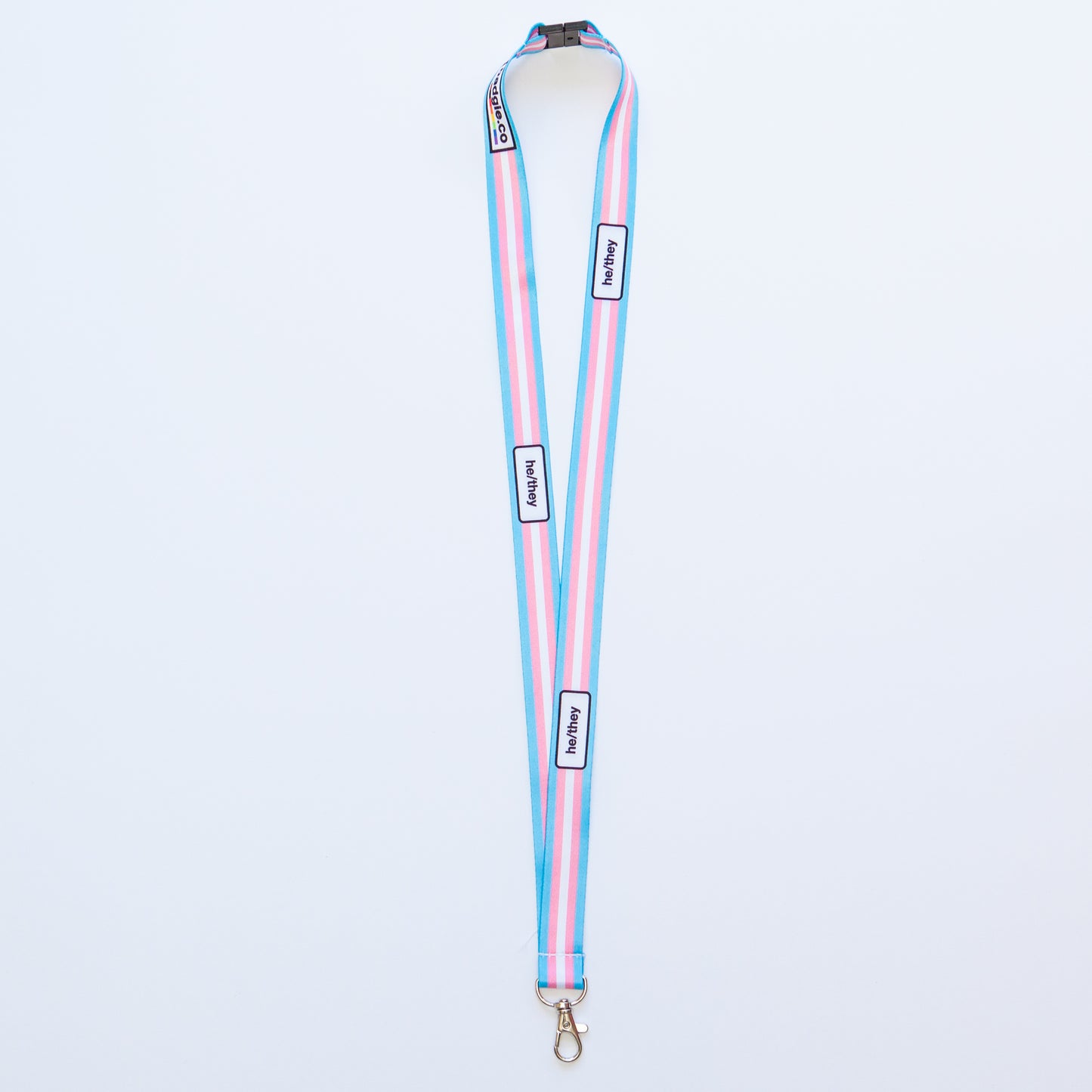 Badgie Trans Pronoun Lanyards - Badgie