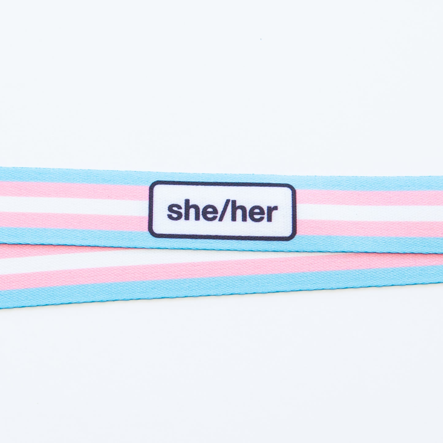 Badgie Trans Pronoun Lanyards - Badgie