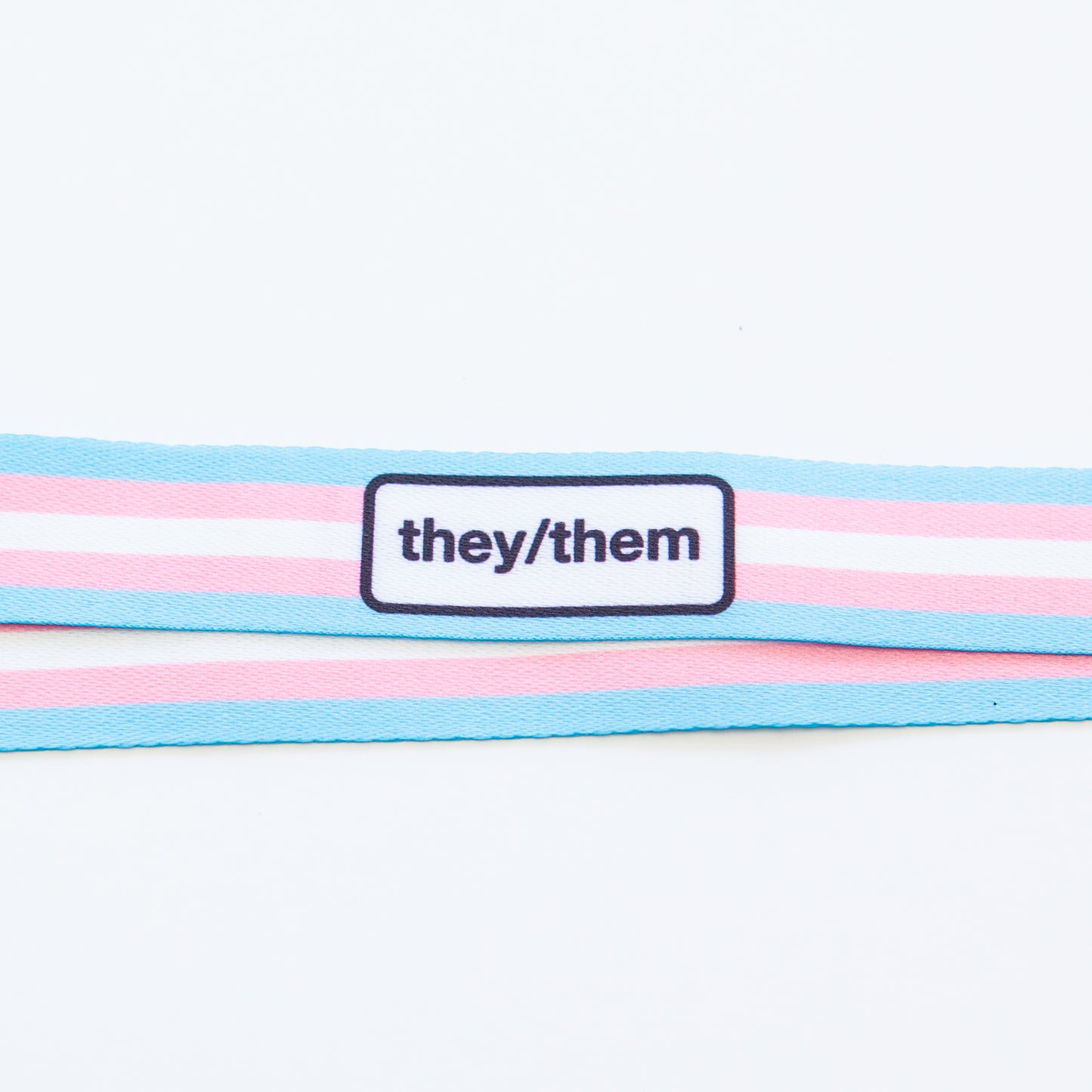 Badgie Trans Pronoun Lanyards - Badgie