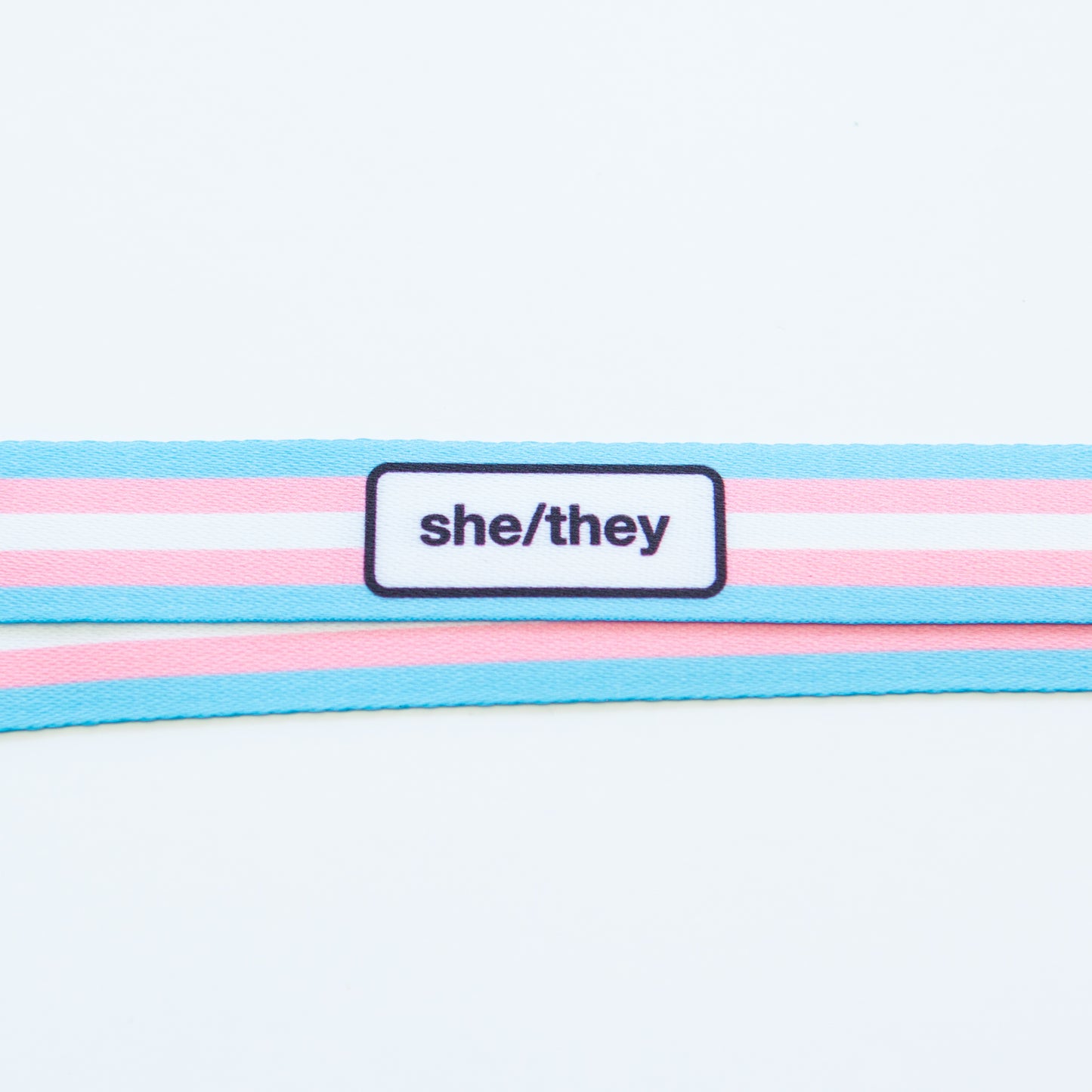 Badgie Trans Pronoun Lanyards - Badgie