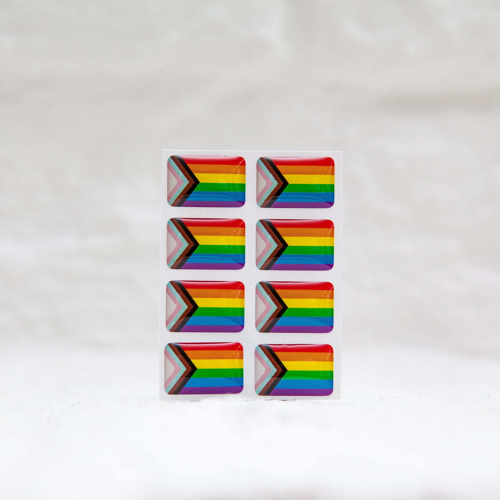 Pride flag sticker for your name badge!  – Badgie
