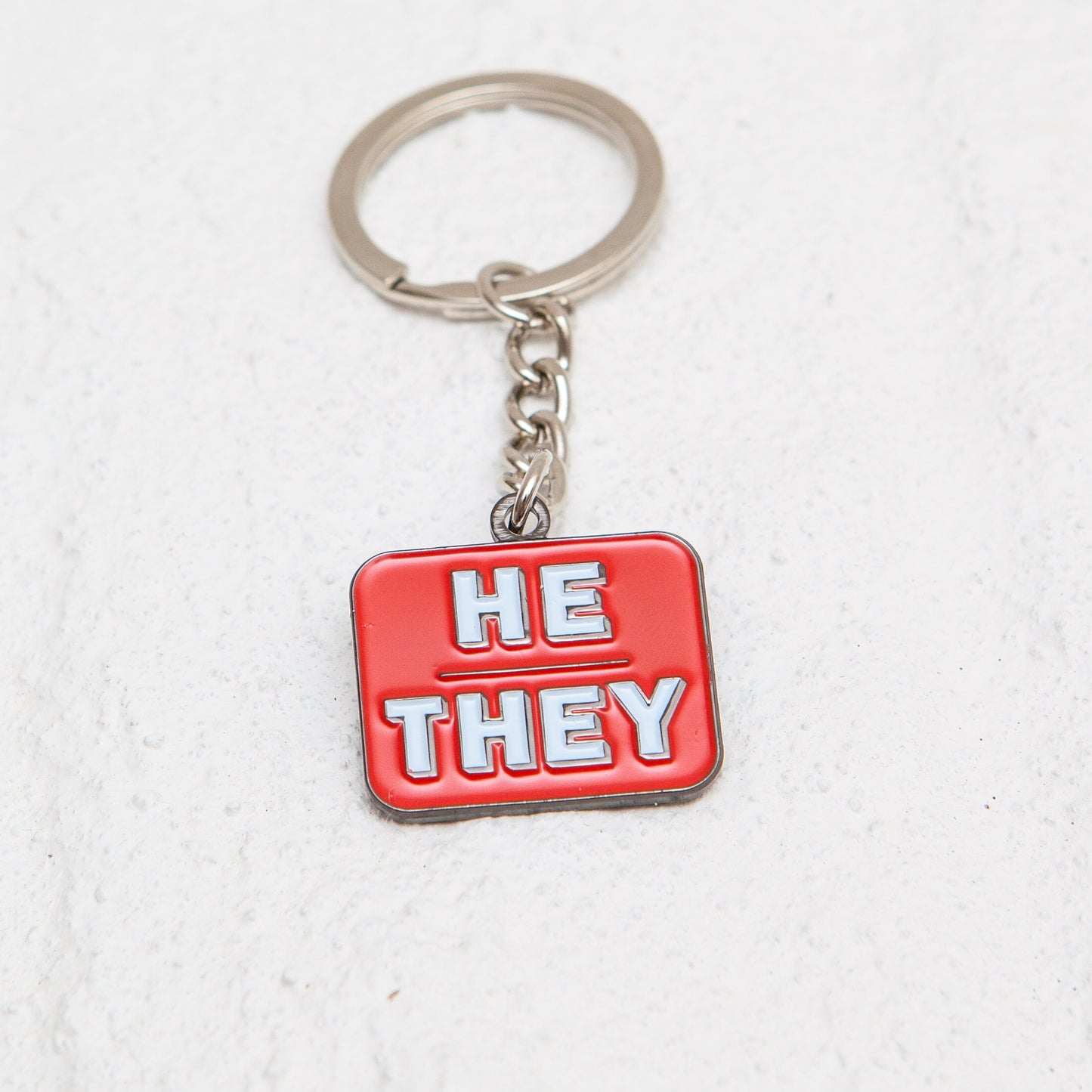 Pronouns Colour Keyrings - Badgie